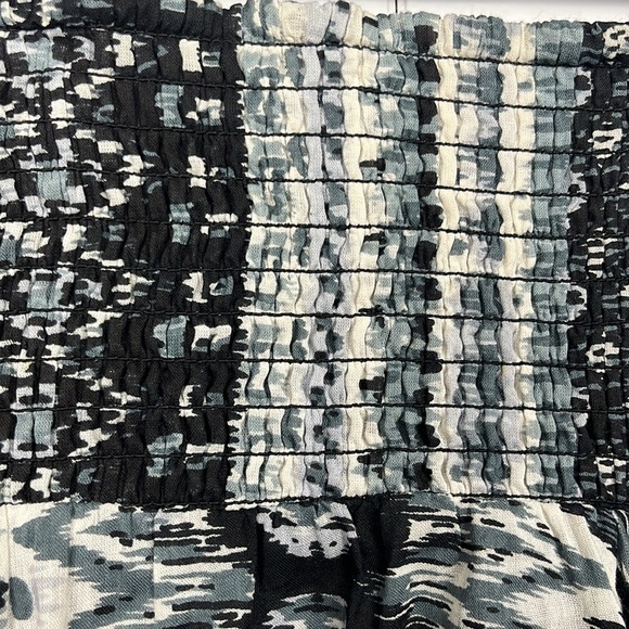 Chelsea & Theodore Womens Skirt XL Blue White Pull-On Stretch Waist Maxi Layers - Picture 3 of 10